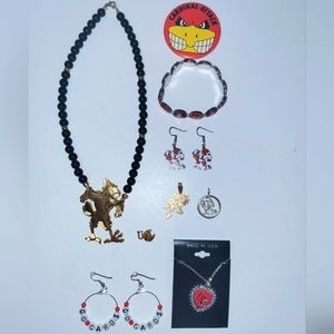 Set of University of Louisville Cardinals Jewelry